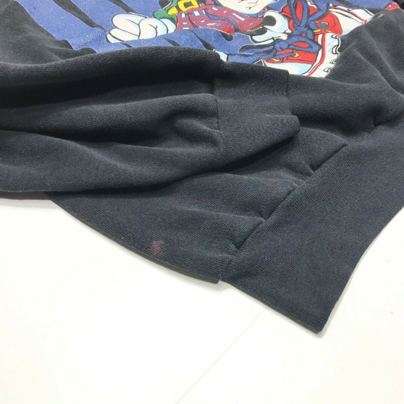 VTG 90s XL Minnie Mouse Faded Black LS Sweatshirt - Picture 4 of 8